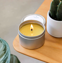 Load image into Gallery viewer, Oakmoss + Amber Tin Candle-Poppy Street