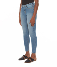 Load image into Gallery viewer, Blair Mid-Rise Skinny Jeans Light Blue Distressed-Poppy Street