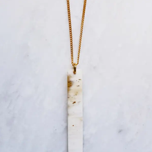Load image into Gallery viewer, Tinh Buffalo Horn Minimalist Bar Pendant Necklace-Poppy Street