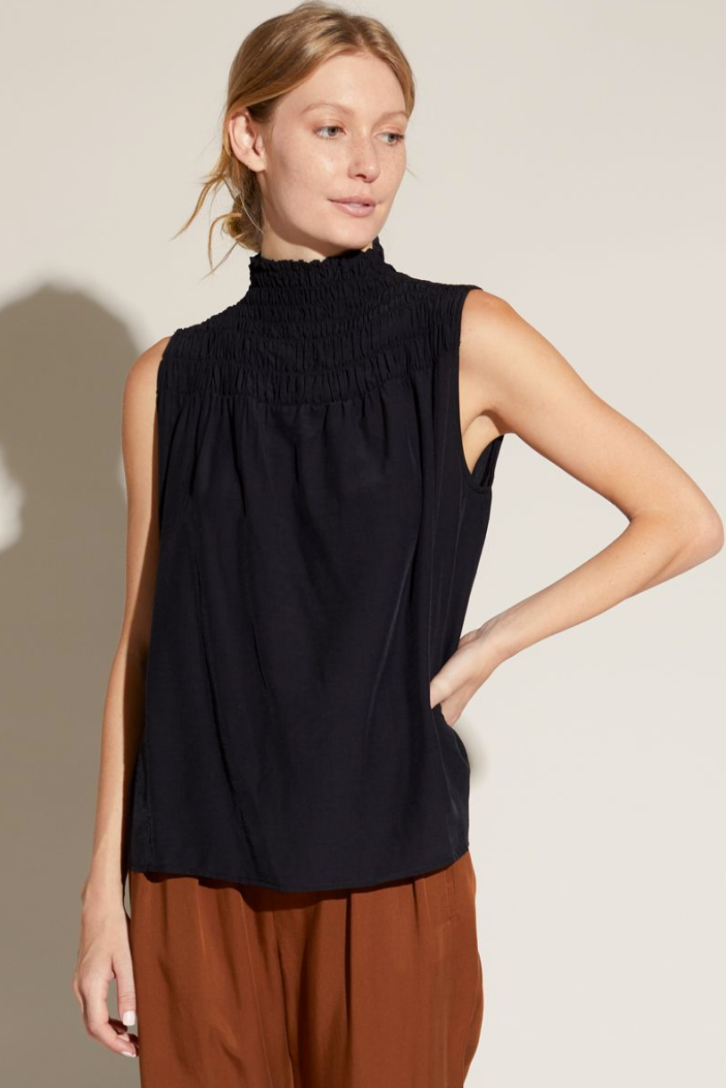 Sleeveless sales smock top