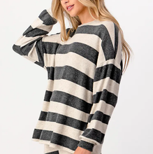 Load image into Gallery viewer, Striped Relaxed Lounger Shorts Set-Poppy Street