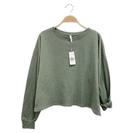 Cotton Slub Oversized Tee Olive-Poppy Street