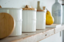 Load image into Gallery viewer, White Tosca Ceramic Canister-Poppy Street