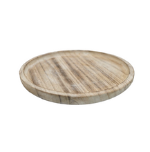Load image into Gallery viewer, Rustic Round Wood Tray-Poppy Street