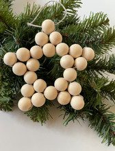 Load image into Gallery viewer, Wooden Bead Star Ornament- Private Sale-Poppy Street