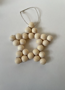 Wooden Bead Star Ornament- Private Sale-Poppy Street