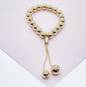 Zoe 18K Gold Beaded Bracelet