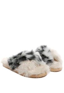 Chipmunk Faux Fur Slippers